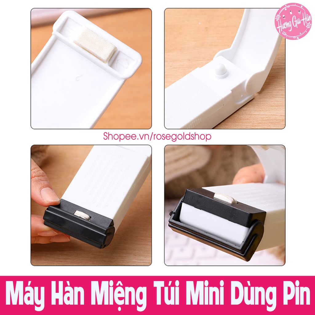 Máy Hàn Miệng Túi Mini Dùng Pin Tiện Dụng [Tặng Kèm 2 Pin]