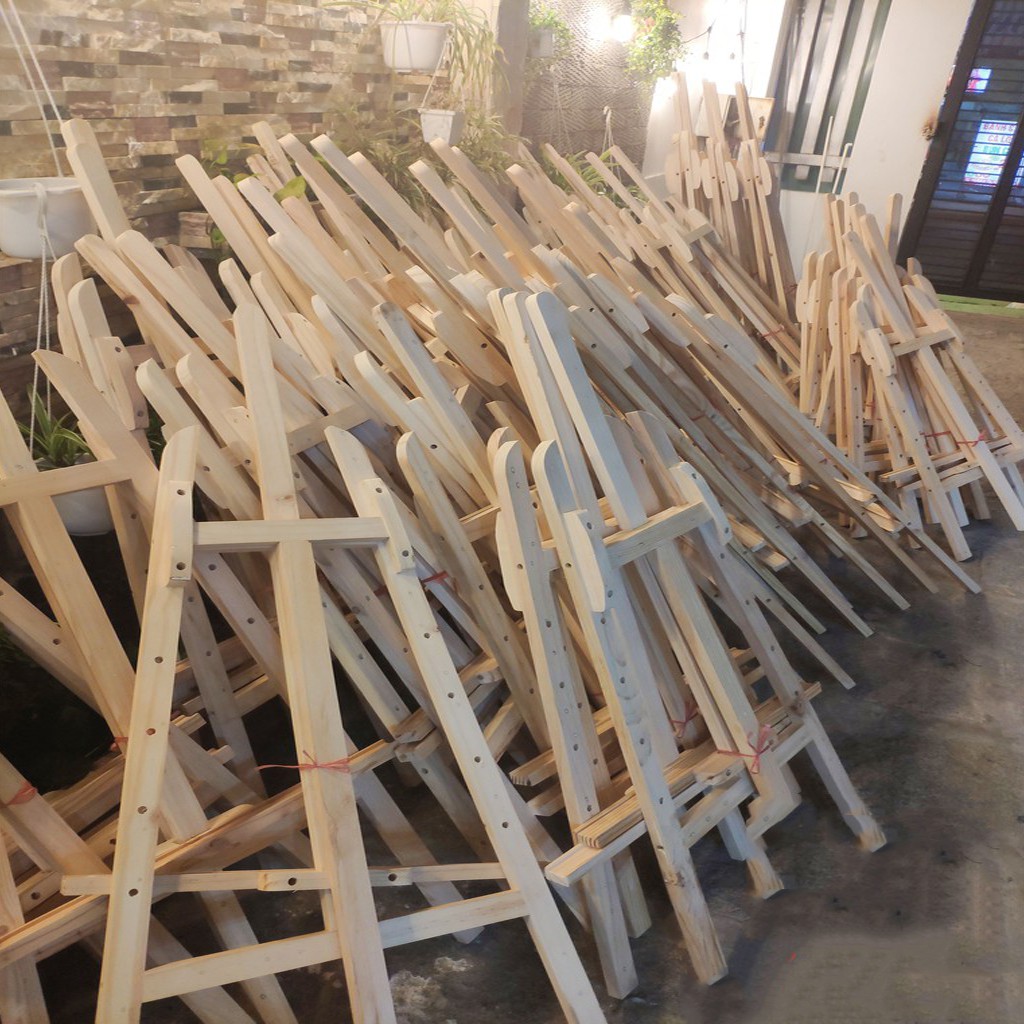 Giá vẽ tranh [3 SIZE ] Gỗ Thông Tự Nhiên , Các Loại Cỡ , ( Kích Thước  36*65 , 55*130 và 65*150 )