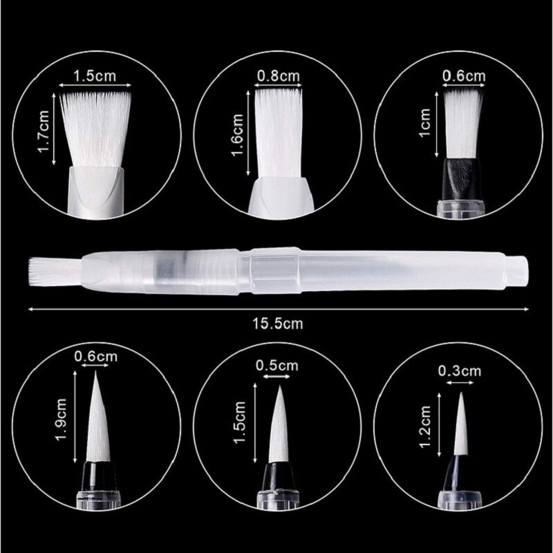 Set 6 Cọ Vẽ Màu Nước Mềm Mại Nhỏ Gọn Tiện Dụng