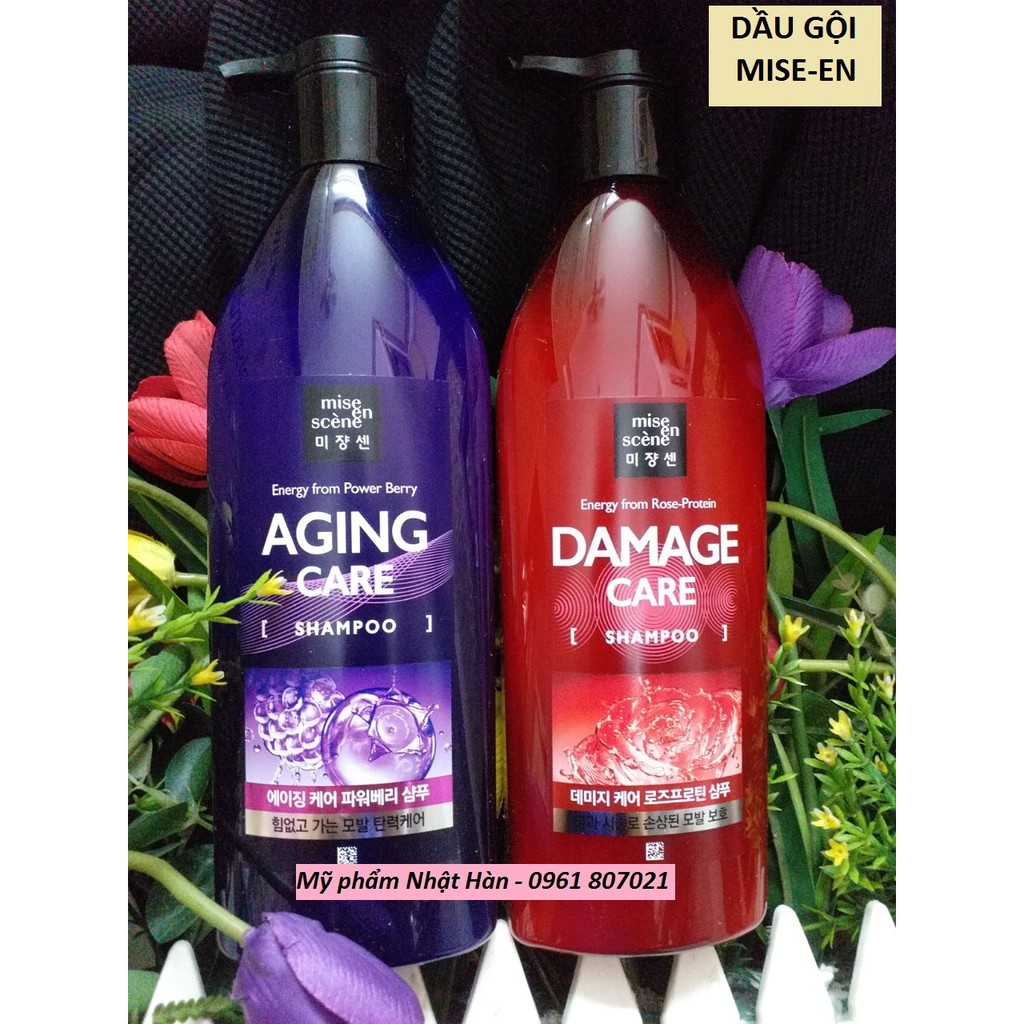 Dầu gội Misen/Mise en Hàn Quốc Đỏ/Tím 680ml