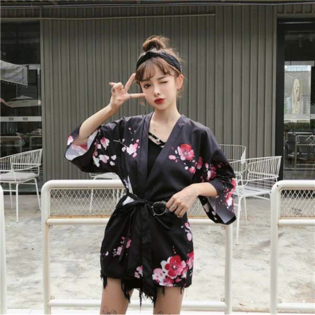 [ORDER] Áo khoác yukata hoạ tiết Nhật Bản Ulzzang