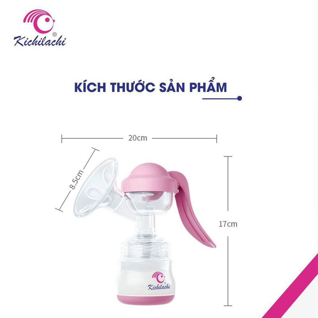 Sỉ Máy hút sữa Kichilachi phiên bản mới lực hút mạnh tặng 6 túi trữ sữa, Máy hút sữa cầm tay , bình hút sữa mẹ cầm tay