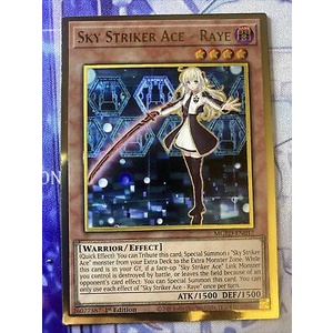 Thẻ bài YUGIOH - Sky Striker Ace - Raye - MGED-EN017 - Premium Gold Rare 1st Edition - Effect Monster