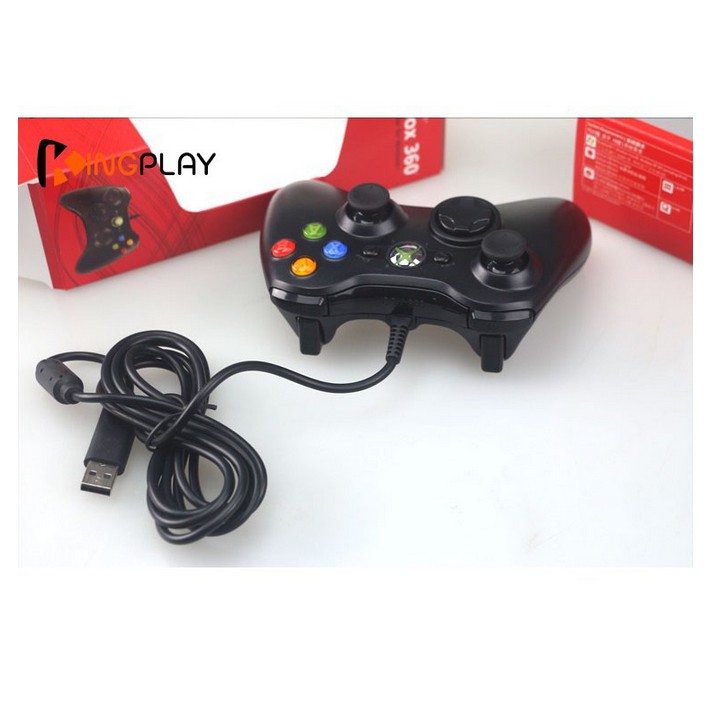 Tay cầm Chơi Game Xbox 360 có dây full box - Tay cầm chơi game PC, Laptop cực tối ưu, chơi full skill FO4, FO3 | WebRaoVat - webraovat.net.vn