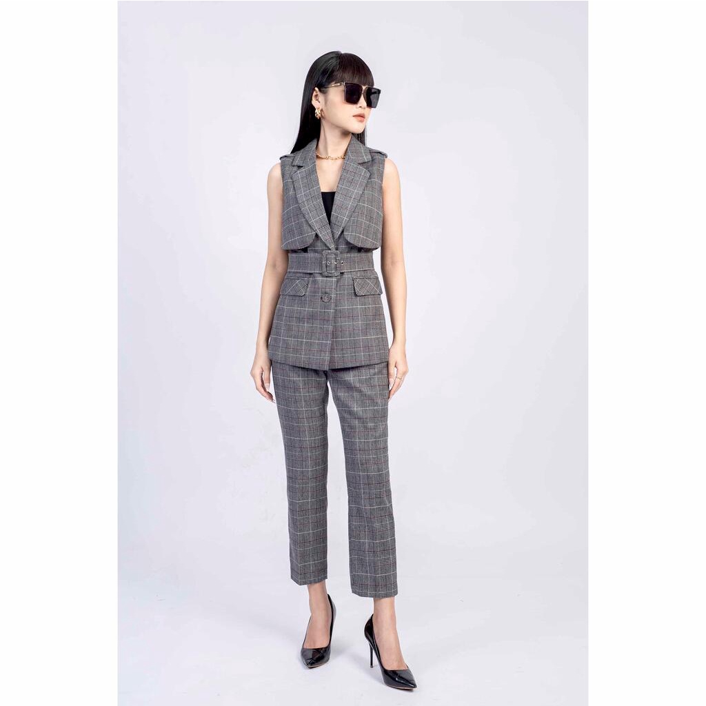 Set bộ gile cổ vest, quần dài MMOutfit M-SBK070621084