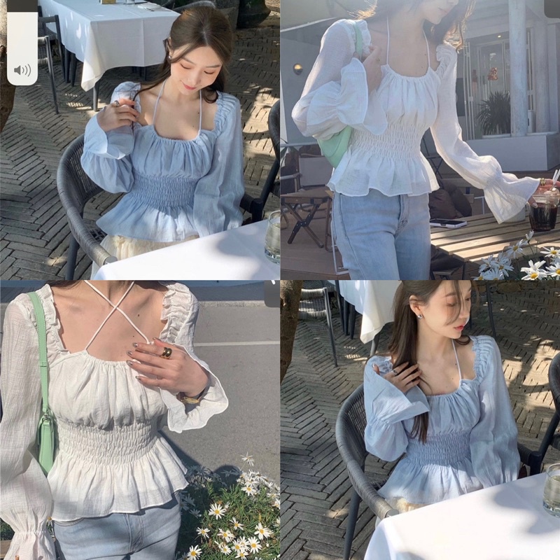 ÁO PEPLUM TAY PHỒNG