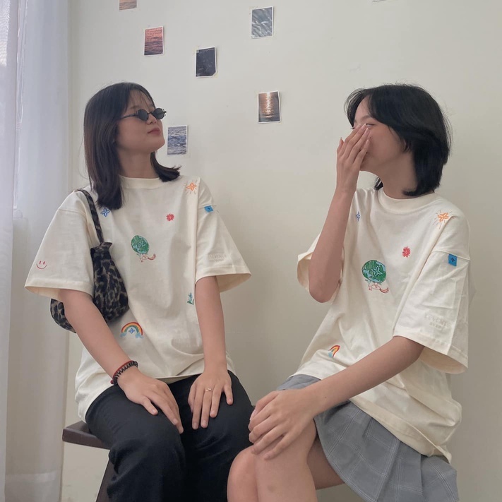 Áo Thun Levents Loveyou300k Tay Lỡ Màu Kem Levent Special Cream Form Rộng Full Tag Nam Nữ Chất Cotton TUN SHOP UNISEX