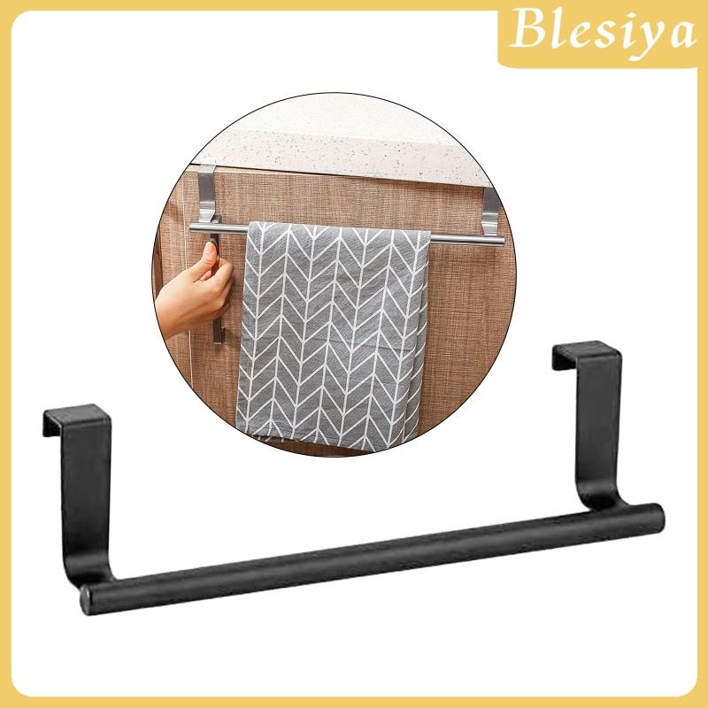 [Blesiya] Giá Treo Khăn Gắn Cửa Nhà Bếp / Phòng Tắm Không Cần Khoan Lỗ Phong Cách Hiện Đại