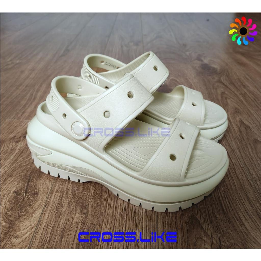 Sandal nữ CROSS Crush bóng , dép quai hậu cao 7cm cực tôn dáng, siêu bền, đi mưa thoải mái.