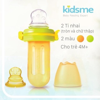 Bình Bóp ăn dặm Cháo Bột Kidsme  - Từ 4 tháng tuổi