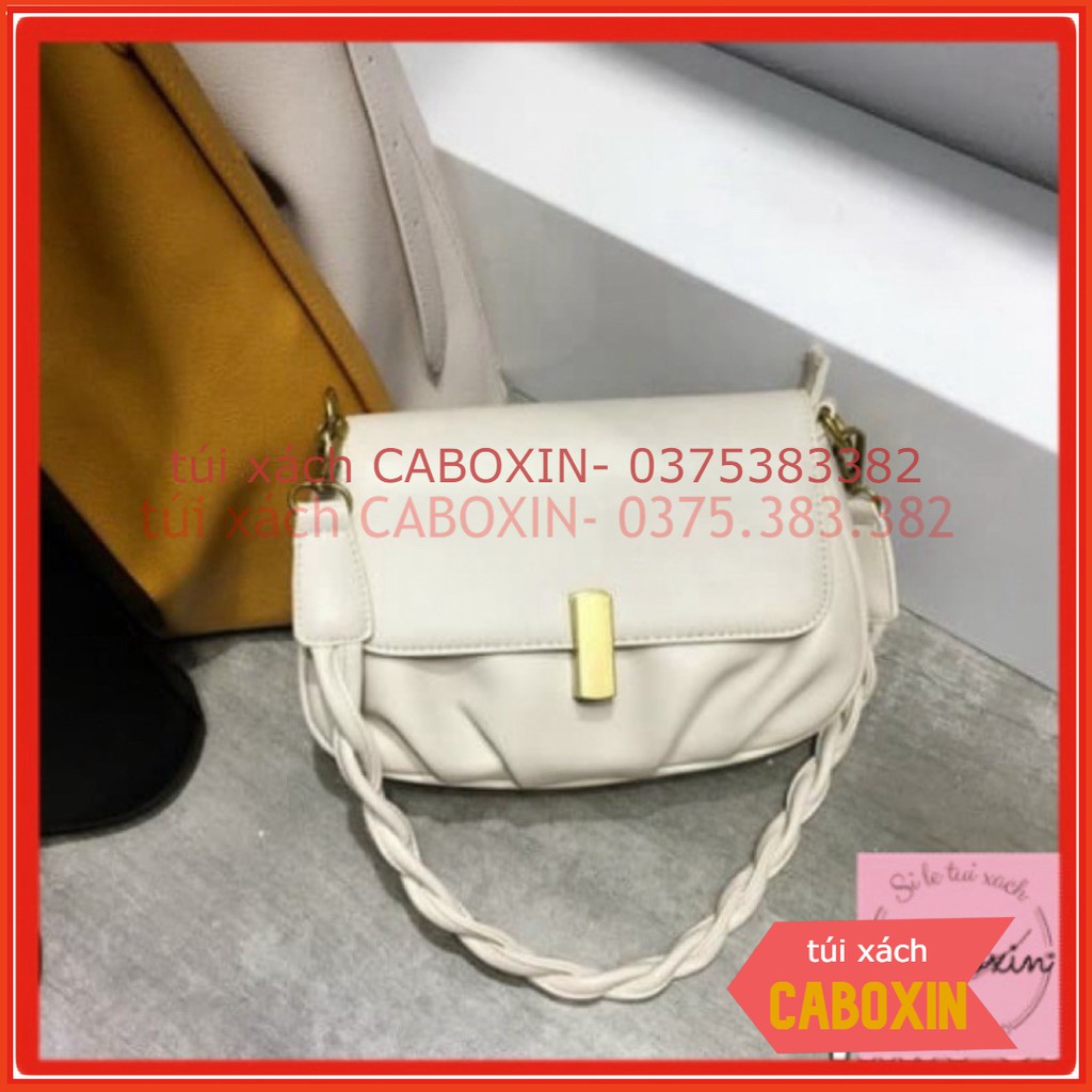 túi xách kẹp nách nữ nhún dây tết( thêm hộp thêm 25k) -CABOXIN tuyển sỉ toàn quốc