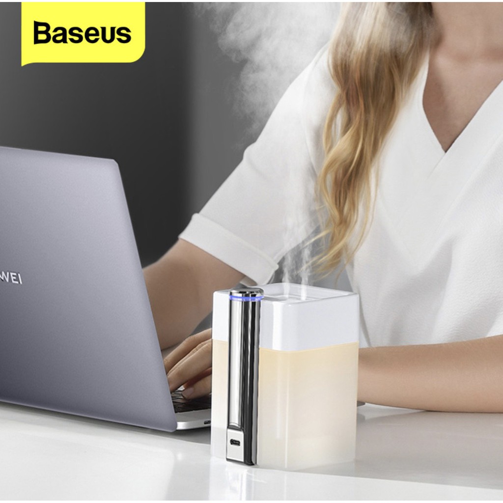 Máy phun sương tinh dầu Baseus Time Magic Box Double Spray Humidifier (2000mAh, 550ml, sử dụng liên tục tới 8 giờ)