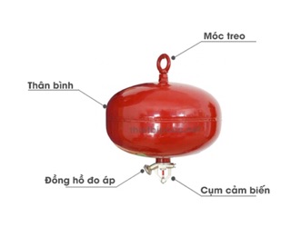 Bình cầu Dragon 6kg bột ABC (Có Kiểm Định)