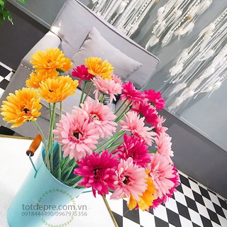 Hoa Lụa Hoa Đồng Tiền - Hoa giả siêu đẹp