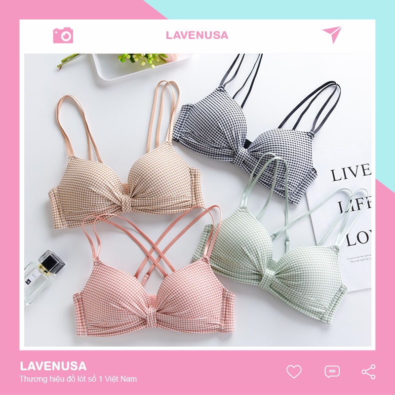 Áo lót nữ đúc su không gọng nâng ngực cao cấp quyến rũ gợi cảm LAVENUSA AL17