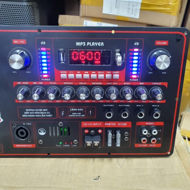 Mạch Loa Kéo 40 Đôi Reverb Có Midi Và Led Nháy Theo Nhạc