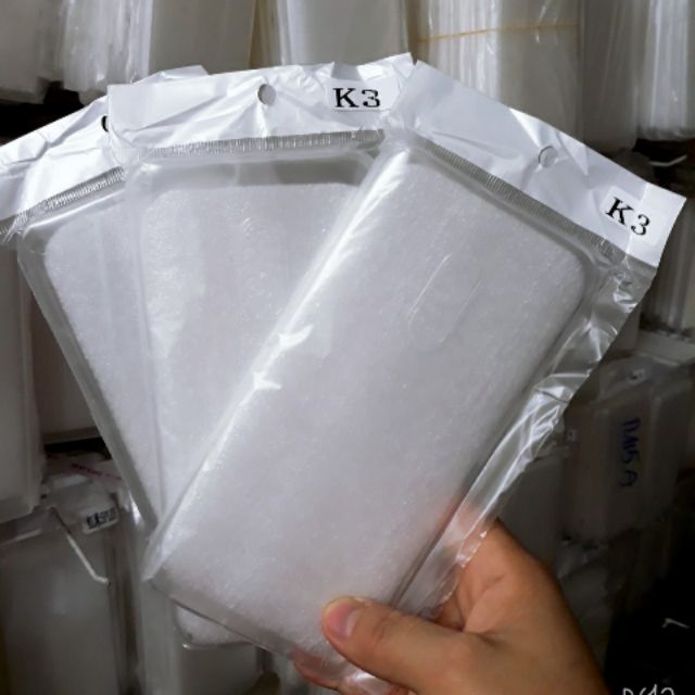 Bộ 3 ốp dẻo silicon oppo K3 silicon (trong suốt)