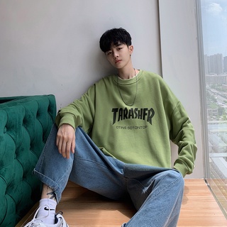 Áo Sweater Dáng Rộng Cổ Tròn Cá Tính Cho Nam