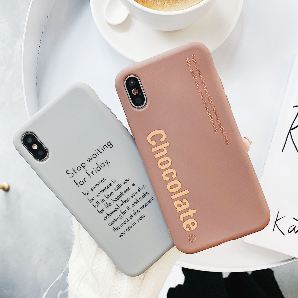 Ốp lưng iphone Chocolate TPU trơn dẻo mềm 5/5s/6/6plus/6s/6splus/7/7plus/8/8plus/x/xr/xs/11/12/pro/max/plus/promax | BigBuy360 - bigbuy360.vn
