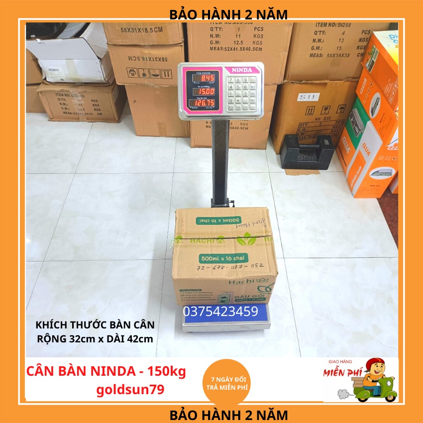 [ BH-24T ] cân bàn điện tử 150Kg tính tiền dùng cho cân hàng hóa  được làm bằng thép không gỉ