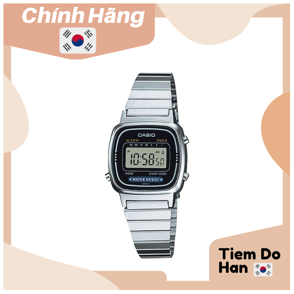 Đồng hồ nữ Casio LA670WA-1DF dây kim loại Bill Hàn