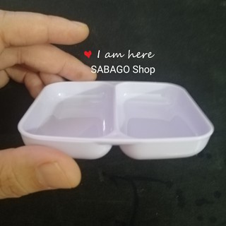 Đĩa chấm 2 ngăn nhựa Việt Nhật