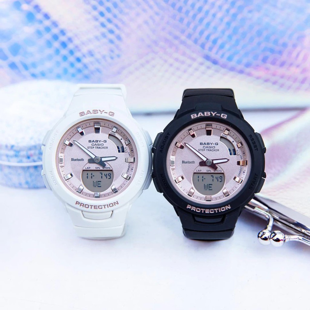 Đồng Hồ Nữ Casio Dây Nhựa BABYG BSA-B100MF-1ADR Chính Hãng