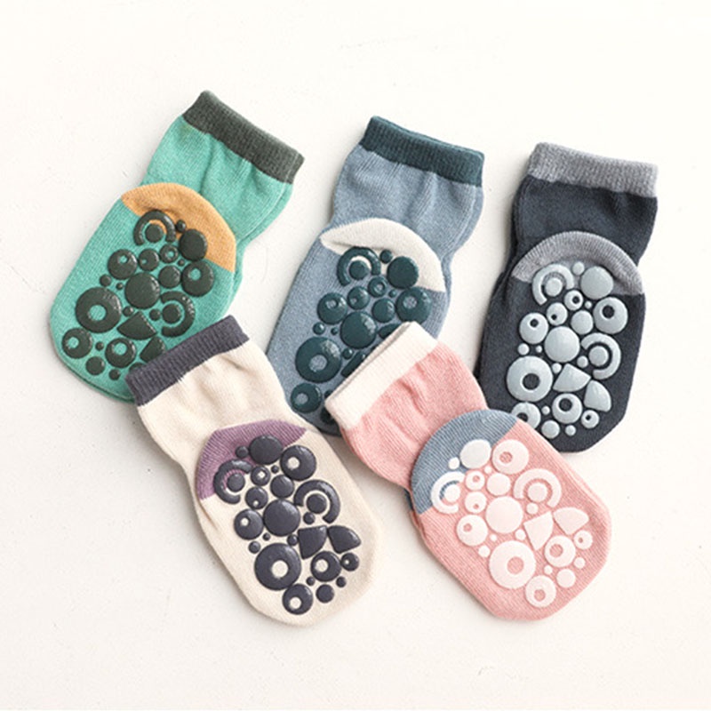 Vớ Cotton Mềm Co Giãn Chống Trượt In Họa Tiết Hoạt Hình Dễ Thương Cho Bé