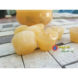 Bát Tụ Bảo ( Tụ Bảo Bồn Đế Gỗ Xoay Đẹp Y Hình ) Trang sức non nước