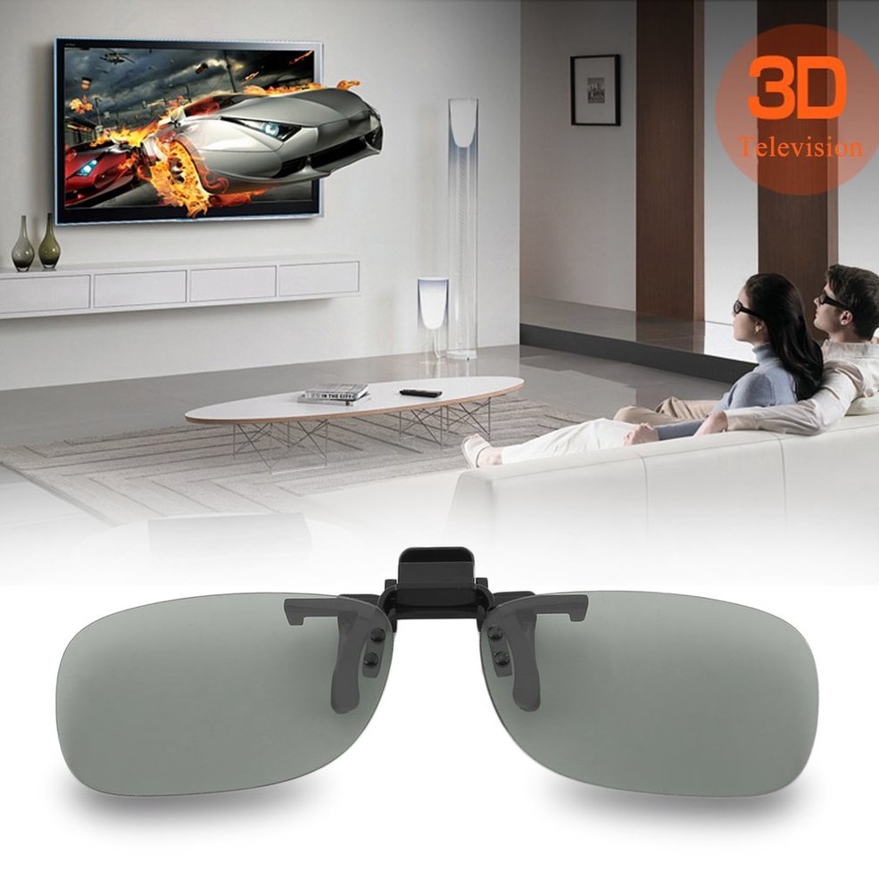 Kính Xem Phim 3D Cho 3D TV Kính phân cực xem phim 3D kiểu dáng đơn giản trẻ trung 3D Glasses Clip