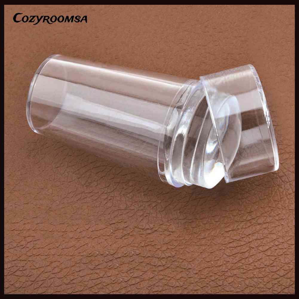 Bộ Dụng Cụ In Hình Móng Tay Nghệ Thuật Bằng Silicone Trong Suốt Kèm Dụng Cụ Nạo