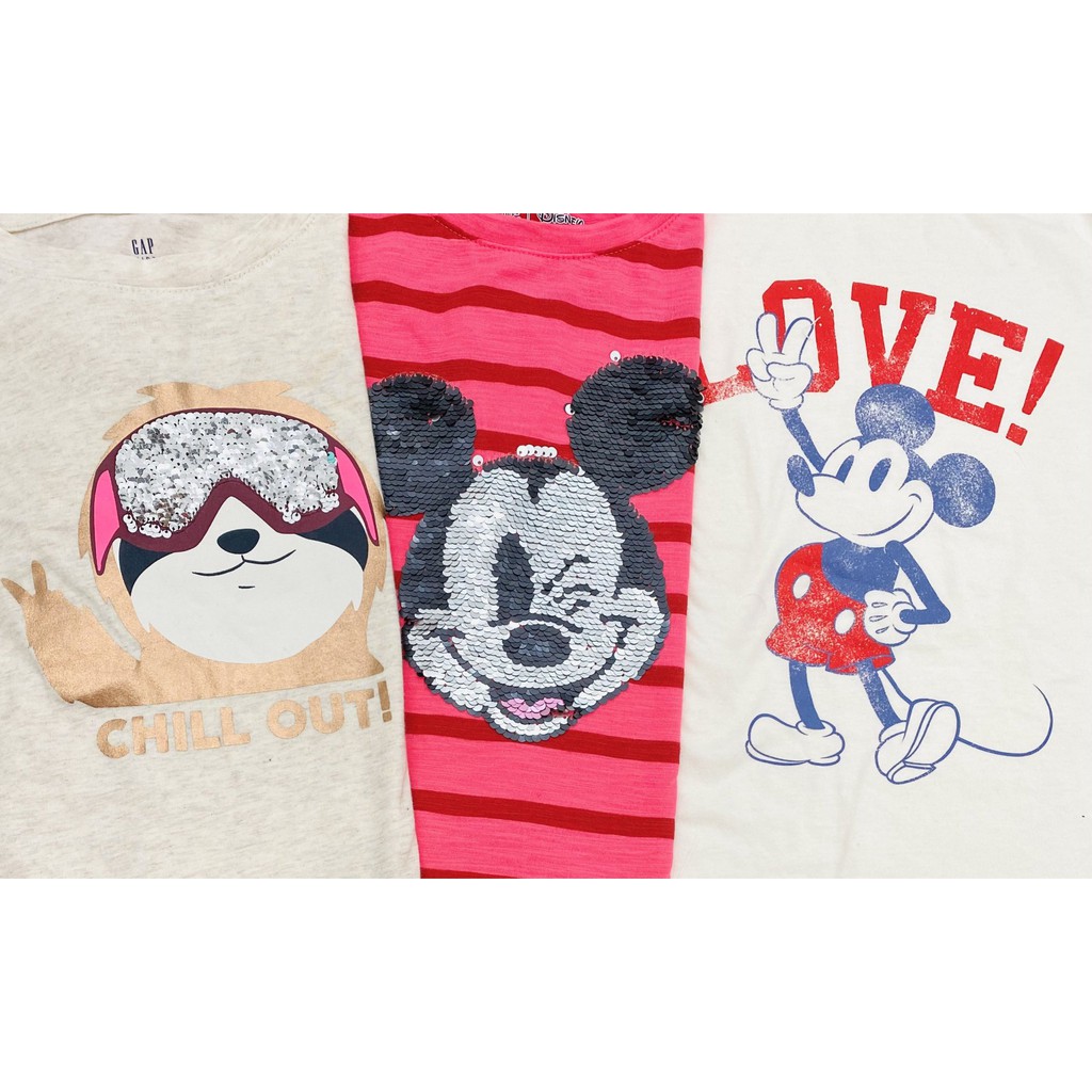 * Mã H317: Áo thun bé gái kim sa lật + in hình. Việt Nam xuất xịn. HÀNG DATE MỚI 2020