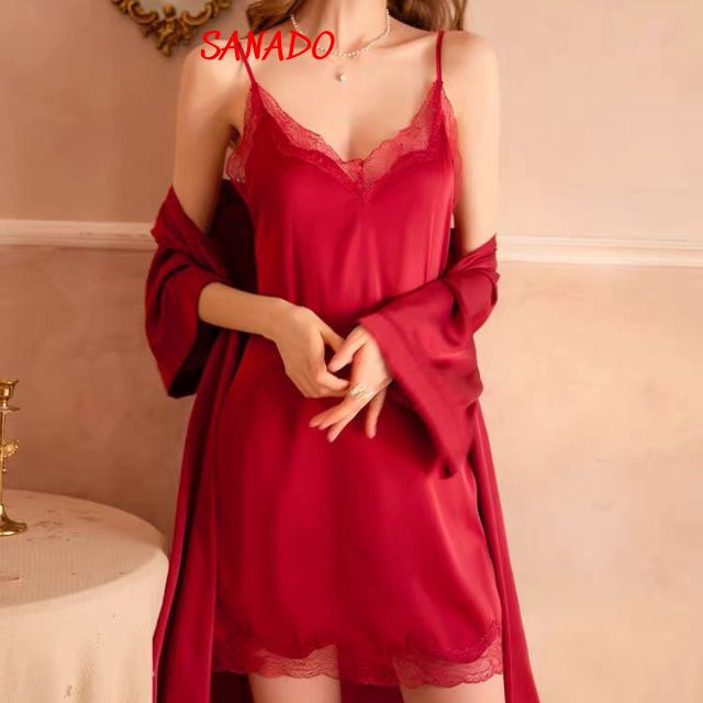 Áo choàng ngủ lụa cao cấp AC01 áo choàng tắm đẹp - Sanado | BigBuy360 - bigbuy360.vn