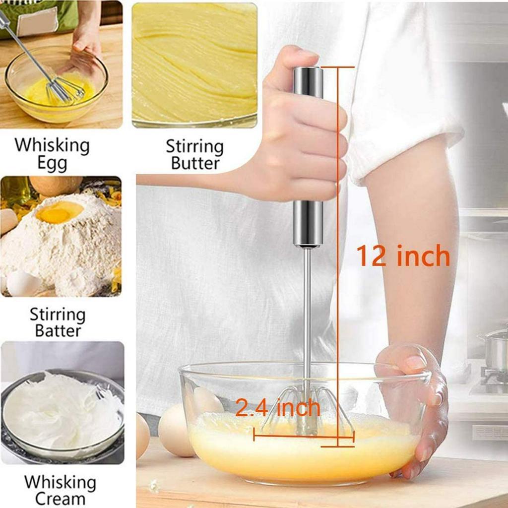Dụng Cụ Đánh Trứng Bán Tự Động ANAEAT Bằng Thép Không Gỉ 304 Cầm Tay Cho Nhà Bếp