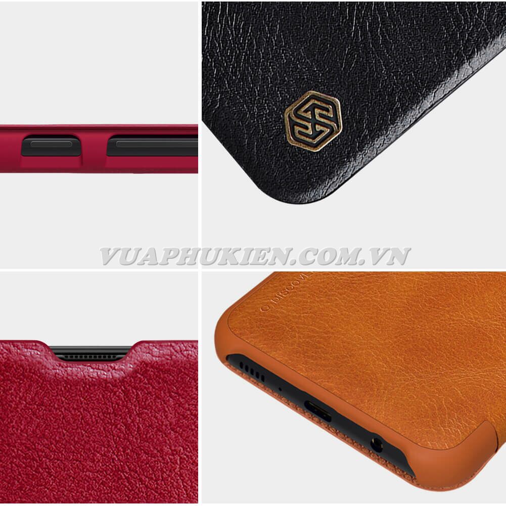 Bao da dành cho Samsung Galaxy M31, M30s, M30, M21, M20, M11, M10 chính hãng Nillkin QIN Leather Case