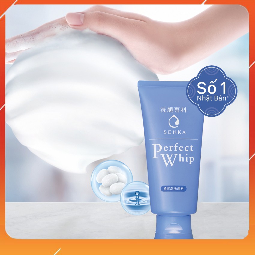 Sữa rửa mặt Senka Perfect Whip👉sữa rửa mặt tạo bọt senka