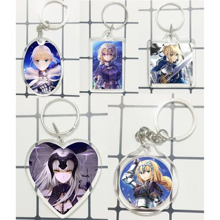 móc khóa fate stay night mica trong in 2 mặt ảnh khác nhau