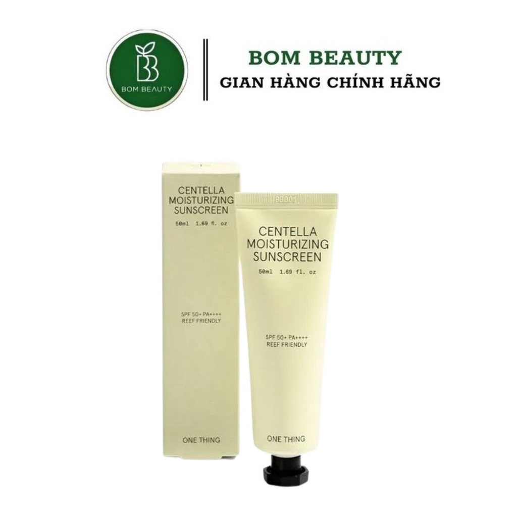 Kem chống nắng vật lý thuần chay ONE THING Centella Moisturizing Sunscreen SPF50+ 50ml