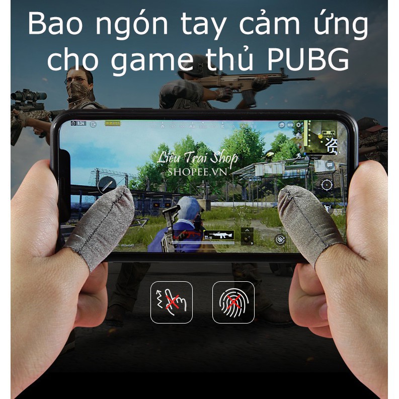 Bộ bao 2 ngón tay chuyên dụng chơi game mobile chống ra mồ hôi tay cảm ứng siêu mượt