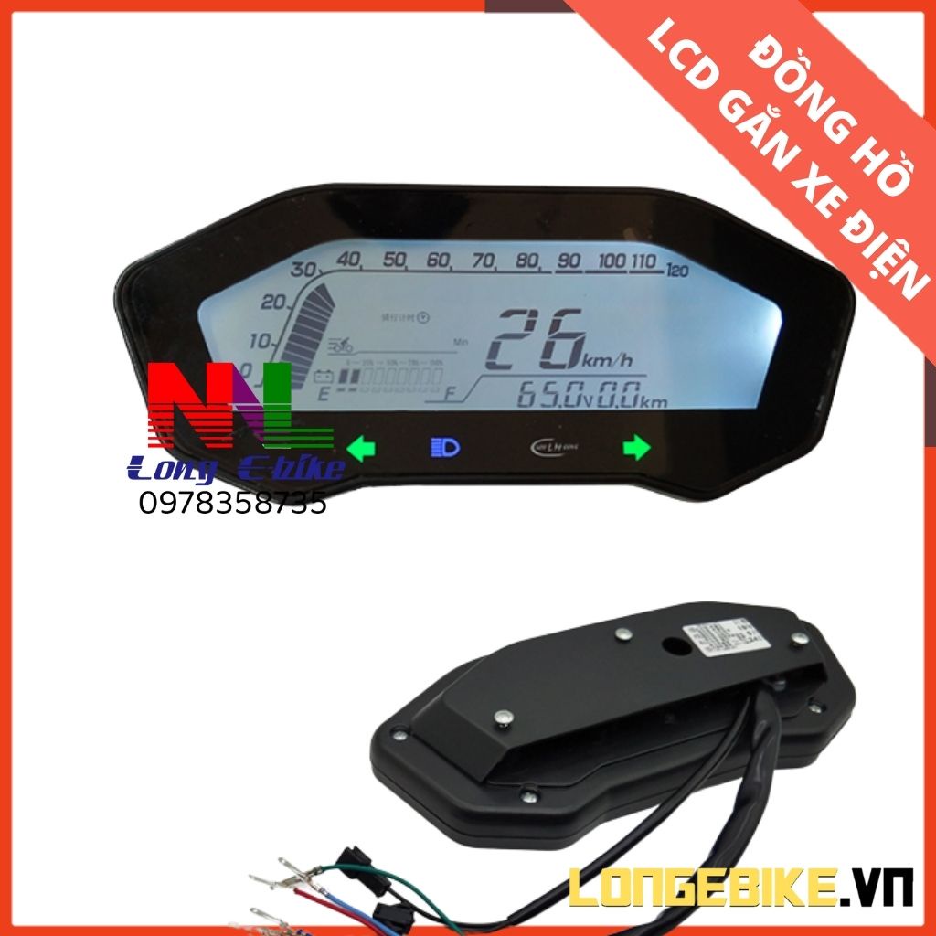 Đồng hồ xe điện MSX màn LCD 48-120V