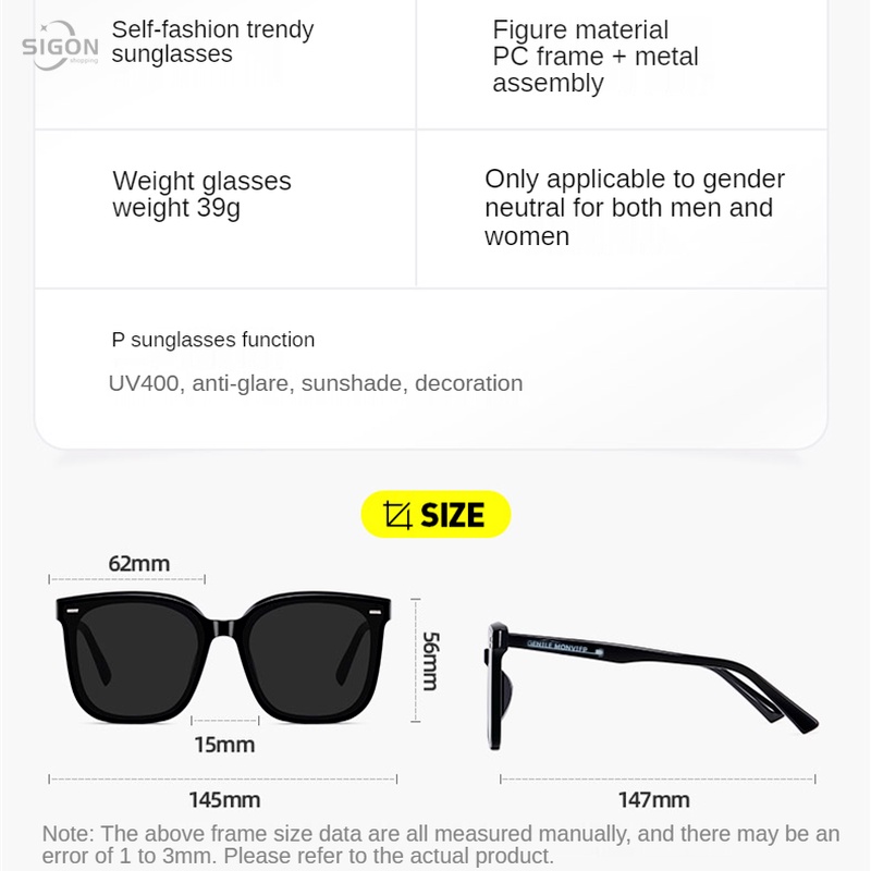 Kính mát chống tia UV thời trang cho nam và nữ