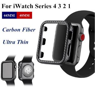 Vỏ bảo vệ đồng hồ apple watch 5/4/3/2/1 chất liệu bằng carbon
