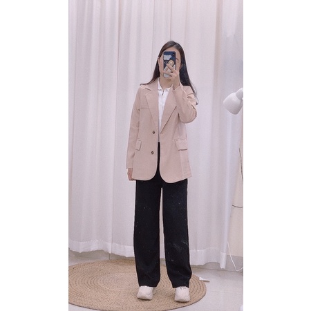 [Ảnh thật] Áo khoác blazer phong cách Hàn Quốc 2 lớp 2 cúc mẫu mới Áo vest nữ khoác ngoài | BigBuy360 - bigbuy360.vn