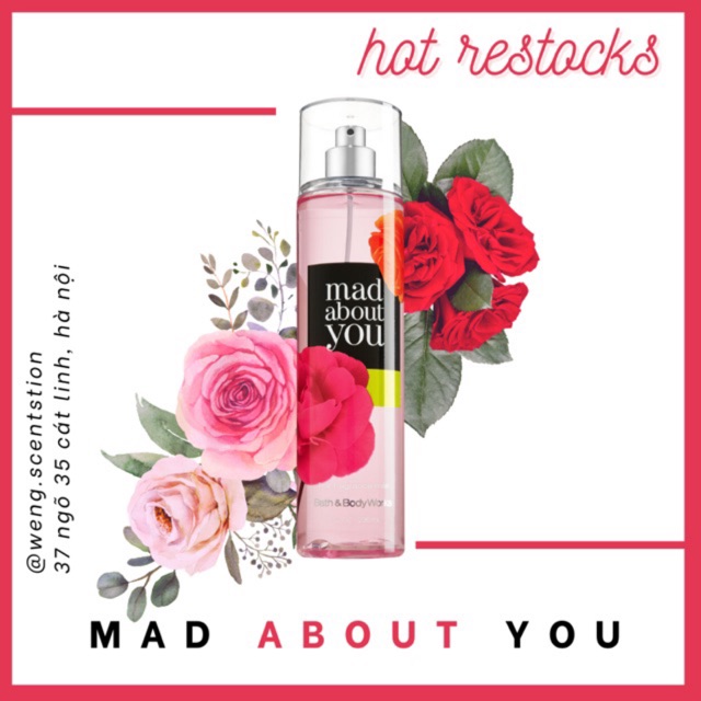 Xịt thơm toàn thân bodymist Bath & Body Works mùi Mad About You | BigBuy360 - bigbuy360.vn