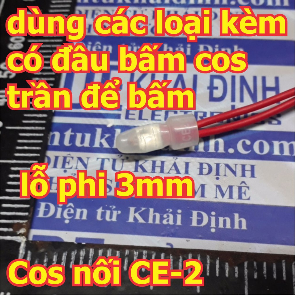 đầu cos nỗi dây điện màu trắng CE CE-1 / CE-2 / CE-5 kde5136