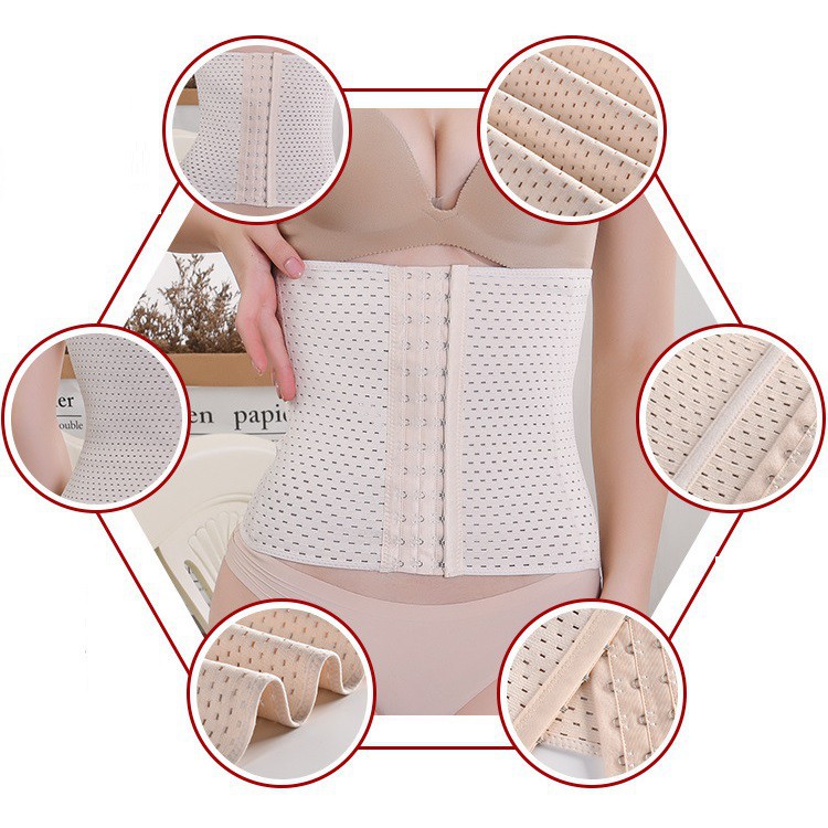 Đai nịt bụng thông hơi chống cuộn giảm eo dáng thon gọn cho nữ