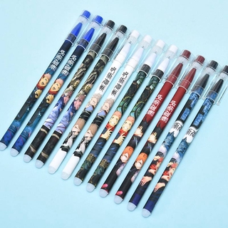 6 cây bút gel xoá được Anime Jujutsu Kaisen Erasable Gel Pen Blue 0.5mm Erasable Pen Washable Handle School Office Supplies Stationery kids gift Itadori Yuuji Gojou Satoru Fushiguro Megumi Kugisaki Nobara
