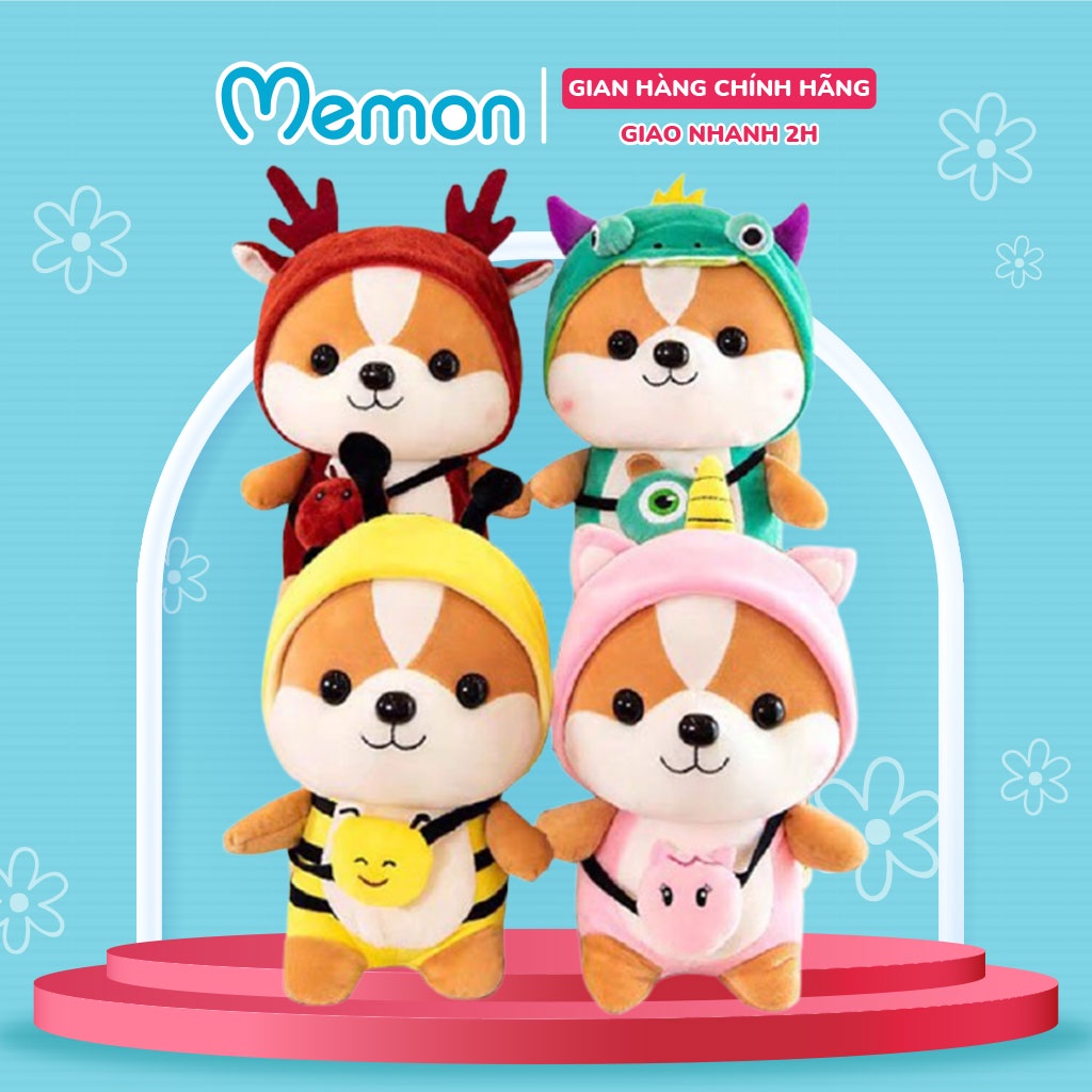 Gấu Bông Mini Shiba Cosplay Cao Cấp Memon