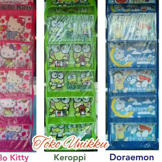 Giá Treo Túi Xách Hình Doraemon / Hello Kitty 5 Tầng Cdd8