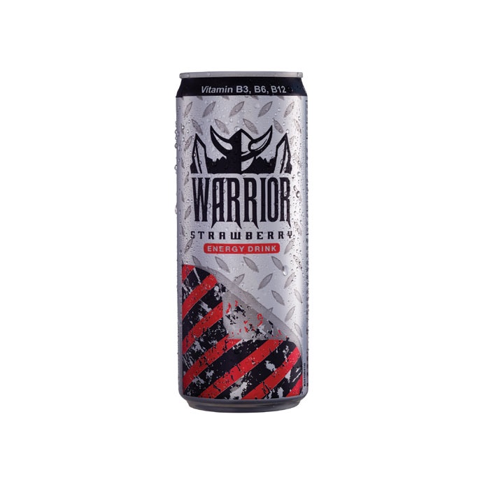 [Chỉ hỏa tốc] Lốc 6 Lon Nước Uống Tăng Lực Warrior Dâu Đỏ - Nho Tím Thái Lan Energy Drink Lon 325ml Date Luôn Mới